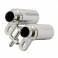 DISC.. CHROME EXHAUST PIPES w/10, 20, 30 DEG MOUNTS