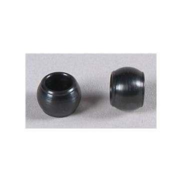 Steel ball Ø7 x 5mm, hole 4mm, 2pcs.