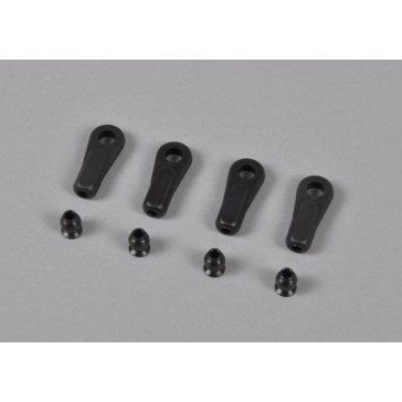 Ball-and socket joint w. ball Ø7 x 9mm, 4pcs.