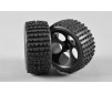 Off-Road Buggy tires M wide glued, black, 2pcs.