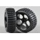 Off-Road Buggy tires M narrow glued, black, 2pcs.