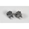 Steel square wheel driver 17mm-M6 w.pins, 2pcs.