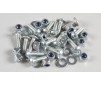 Body screws w. stop nuts, 15pcs.