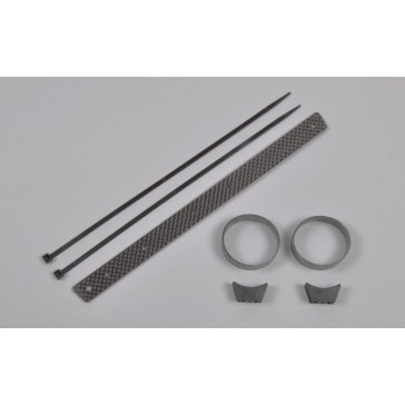 CFRP supporting brace for Tun.pipe, set