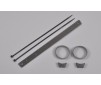 CFRP supporting brace for Tun.pipe, set