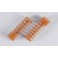 Damper spring, prog. 2,2x68, orange, 2pcs.