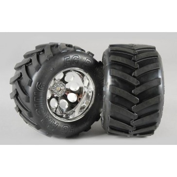 Monster Truck tires M, 14mm, glued, 2pcs.