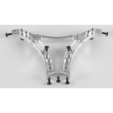 Front alum. shock mount, 1pce.