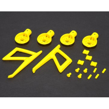 DISC.. MR200 Motor Mounts and Parts set (Yellow)