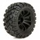 DISC.. FR/R Wheel & Tire, Premount: 1:10 4wd Circuit (2)