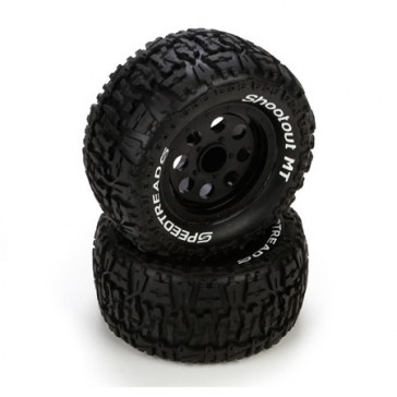 Ruckus Tire, Premount, Front/Rear, Black Wheel (2)