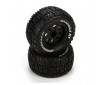 Ruckus Tire, Premount, Front/Rear, Black Wheel (2)