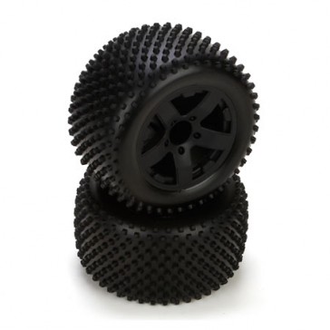 Circuit Tire, Premount, Rear, Black Wheel (2)