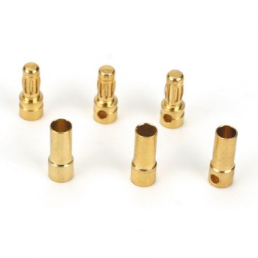Gold Bullet Connector Set, 3.5mm (3)