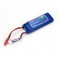 800mAh 2S 7.4V 30C LiPo: 18AWG JST