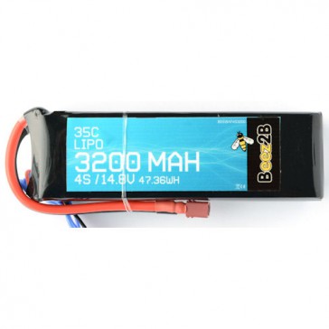 4S 14.8v 3200mAh 35C Lipo Battery (29 x 44 x 135mm - 359g)