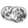 DISC.. 8 SPOKE WHEEL SATIN CHROME (83X56MM/2PCS)