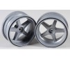 Wheel 1:6 silver, 2pcs.