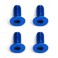 DISC.. FACTORY TEAM M2.5X6 FHCS BLUE ALUMINIUM (4)