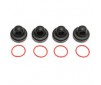DISC.. RC8/RC8T 16MM MOULDED SHOCK CAPS (FITS PLASTIC BODIES)
