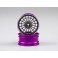 DISC.. Lancia Delta HF Integrale, CNC Alloy Rims (gray / purple)