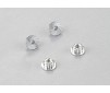 Aluminum wheel nuts (silver) 4pcs.