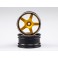 DISC.. MITSUBISHI LANCER EVOLUTION X, CNC Alloy Rims (gold / black)