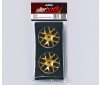 DISC.. Corvette GT2, CNC Alloy Rims (gold / black)