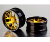 DISC.. Corvette GT2, CNC Alloy Rims (gold / black)