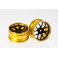 DISC.. Corvette GT2, CNC Alloy Rims (black / gold)