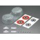 Spare Tire set, Clear lexan (for 1/10 SCT)