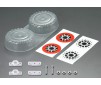 Spare Tire set, Clear lexan (for 1/10 SCT)