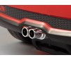 Chrome exhaust set "Double Type" w/o LED