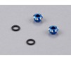 DISC.. LED Holder CNC Alloy for 3mm Light, Blue