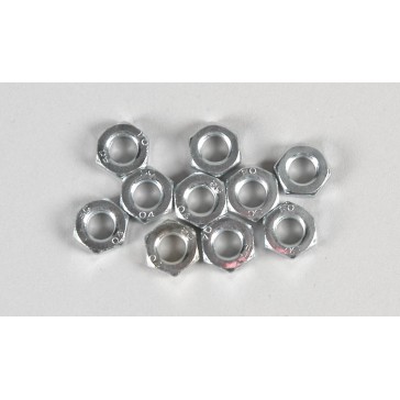 Hexagon nut M6 flat, 10pcs.