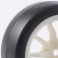 DISC.. 1/10TH TOURING WHEEL/ SLICK TYRES 10-SPOKE WHITE