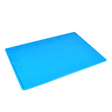 SMALL RUBBER PIT MAT BLUE 36cm x 24cm