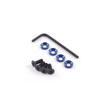 DISC.. M4 ENGINE MOUNTS w/F.H.SCREWS BLUE