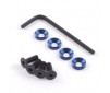 DISC.. M4 ENGINE MOUNTS w/F.H.SCREWS BLUE