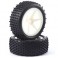 1/10TH MOUNTED BUGGY TYRES LP 'STUB' FRONT (SPOKED)