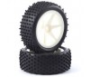 1/10TH MOUNTED BUGGY TYRES LP 'STUB' FRONT (SPOKED)