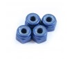 M3 BLUE LOCKNUTS (4PCS)