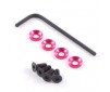 M3 ENGINE MOUNTS w/F.H.SCREWS PINK