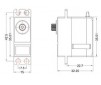 DISC.. ES9252 - Metal case/gear  HV digital Servo - 35x31x15mm 37g