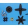 DISC.. Servo spare parts : Horn Set & Screws for ES9207/ES9257