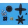 DISC.. Servo spare parts : Horn Set & Screws for ES9258