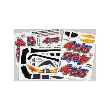 Model sticker f. Off-Road Buggy WB 535, 4WD, set