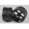 DISC.. Off-Road Buggy wheel wide, black, 2pcs.