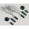 Alum.shock absorber 08 short,4mm, 2pcs.