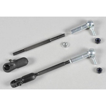 Rear upper ball joint wishbone, metal-plastic, set